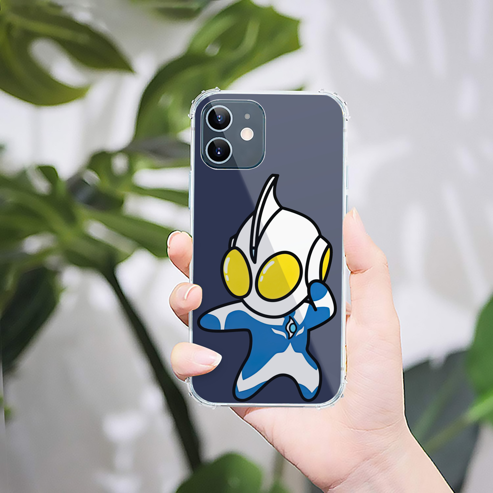 （画像用） ウルトラマン Ultraman 【iPhone 12シリーズ対応】透明スマホケース（クリアソフトケース）